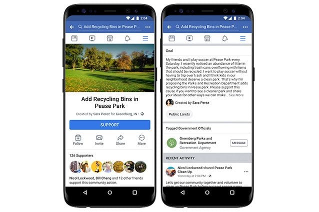 facebook petizioni esempio